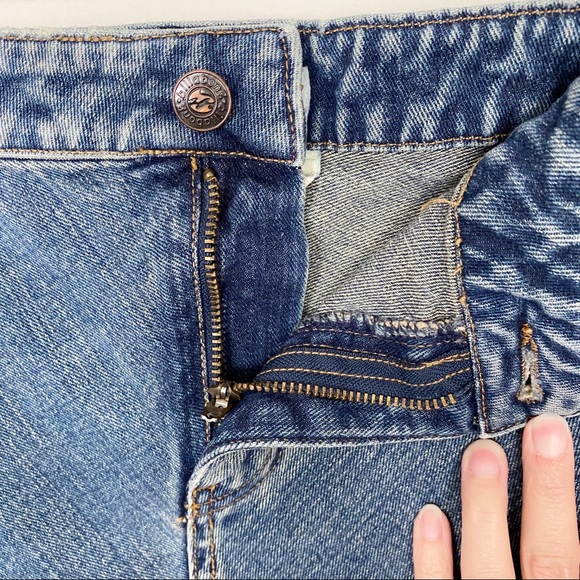 Billabong Juniors Bias Cut Knee Length Denim Skirt - Picture 4 of 9